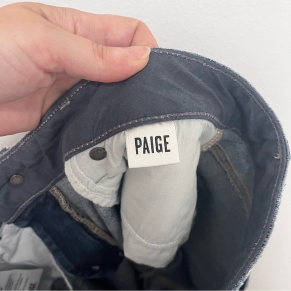 PAIGE Skyline Ankle Peg Raw Step Hem Jeans Size 30 - Picture 9 of 12